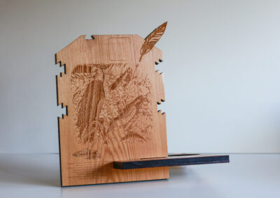 laser design wood native eagle bird